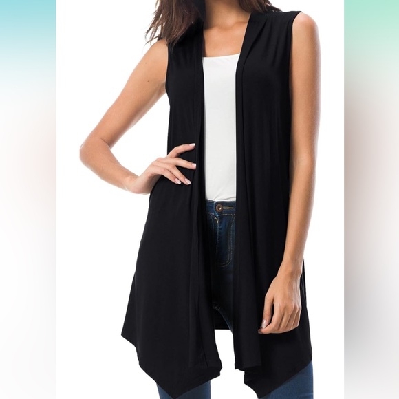 Urban CoCo Jackets & Blazers - 🛍️# 2412 NWT Urban CoCo Sleeveless Silky Cardigan Summer Open Front Vest